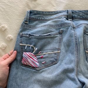 American Eagle hand embroidered jeans